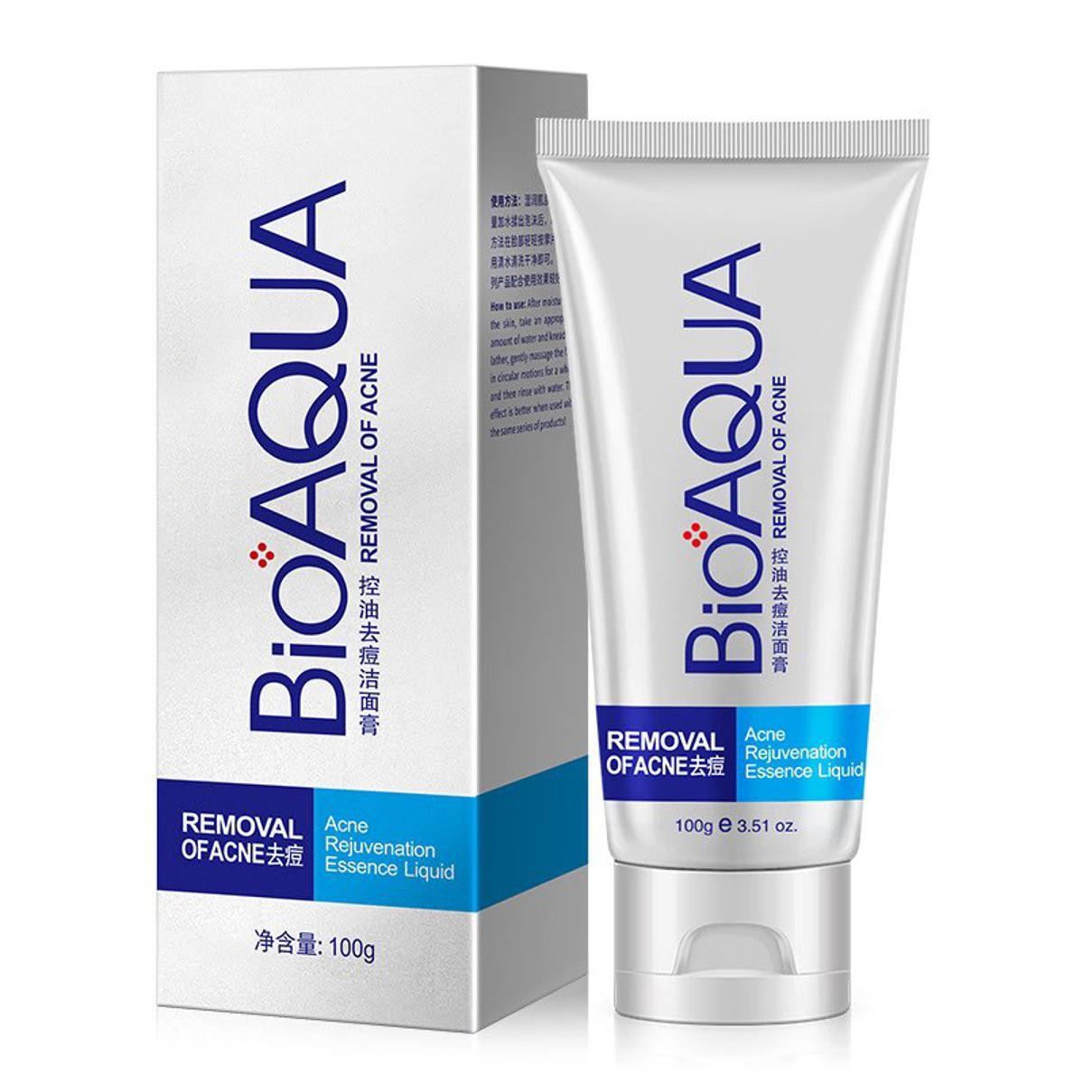 BIOAQUA Facial Cleanser Acne Treatment Blackhead Remover Oil Whitening Shrink Pores Bioaqua Face Wash