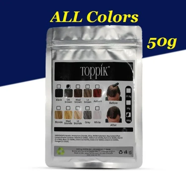 Toppik Hair Fiber 50G Refill Pack All COlor available USA Made 100% Original